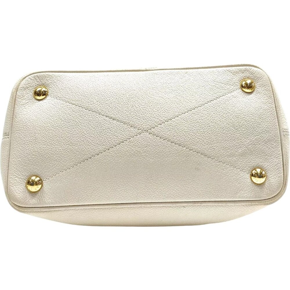 311668AR (X6) Louis Vuitton Tote Bag Citadine PM White Monogram Empreinte - Picture 4 of 12